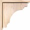 Ekena Millwork Pescadero Smooth Corbel w/Backplate, Douglas Fir, 7 1/2"W x 14"D x 14"H COR08X14X14PEC01SDF - alternate 2